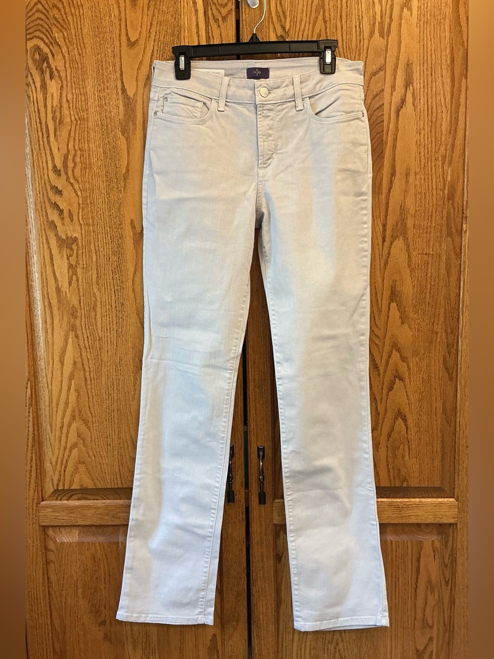 NYDJ Marilyn Straight Denim Light Tan Jeans Women's Sz 6